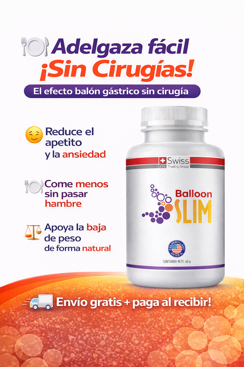 Balloon Slim 60 Cápsulas – Controla tu apetito y reduce porciones de forma natural.