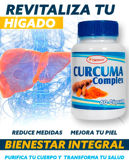 Cúrcuma Complex - Te Desintoxica, Reduce Medidas, y Mejora la Piel